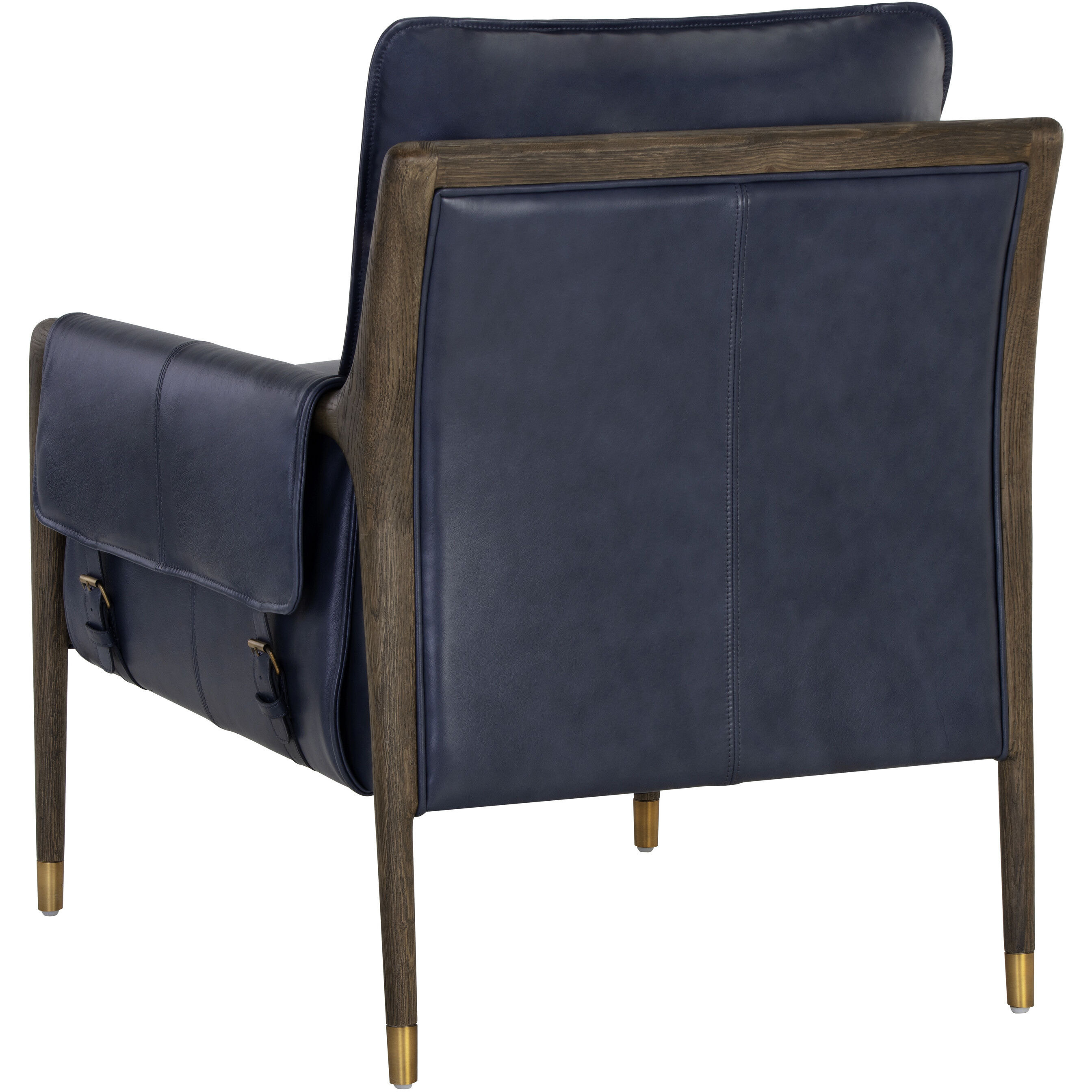 Mauti Distressed Brown / Cortina Ink Leather Armchair